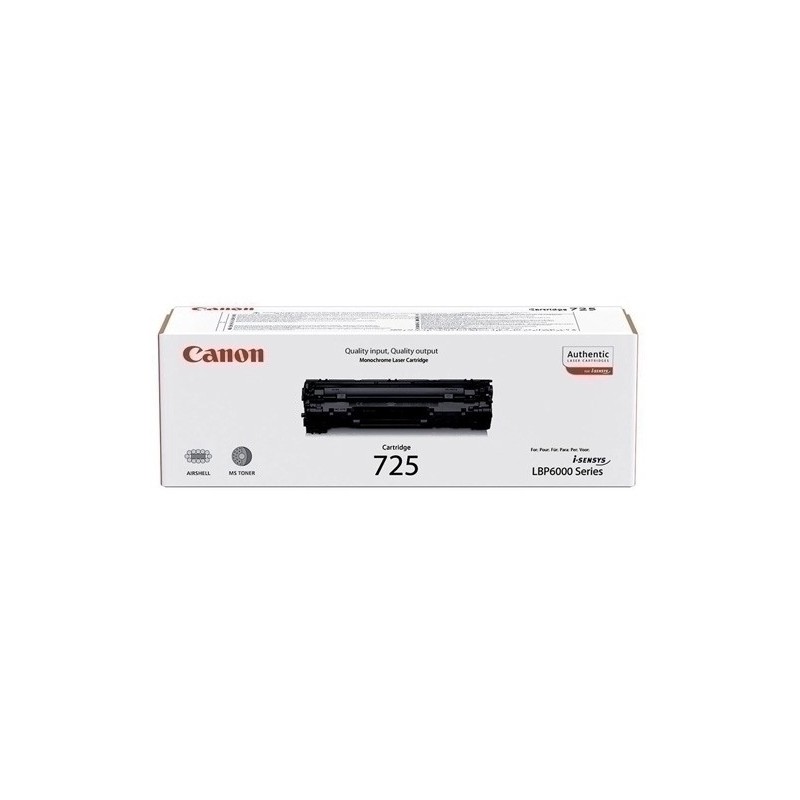 CRG725-TONER CANON CRG-725 NEGRO (1.600 PAG.) precio por 1 unidades