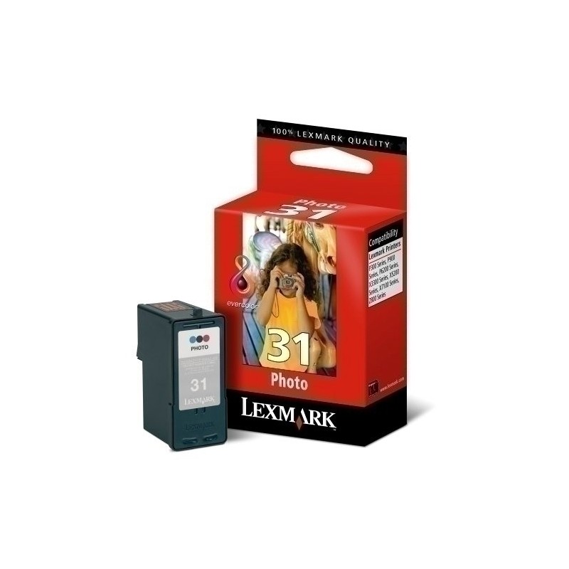 18C0031E-CART.IJ.LEXMARK 18C0031E Nº31 PHOTO precio por 1 unidades
