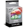 018YX143E-CART.IJ.LEXMARK 18YX143E Nº43XL COLOR precio por 1 unidades