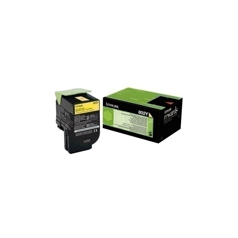 80C20Y0-TONER LEXMARK 80C20K0 CX310/C410 AMARILL precio por 1 unidades