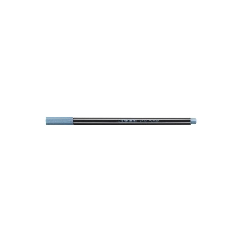 68/841-ROTUL.STABILO PEN 68  METALLIC AZUL precio por 10 unidades