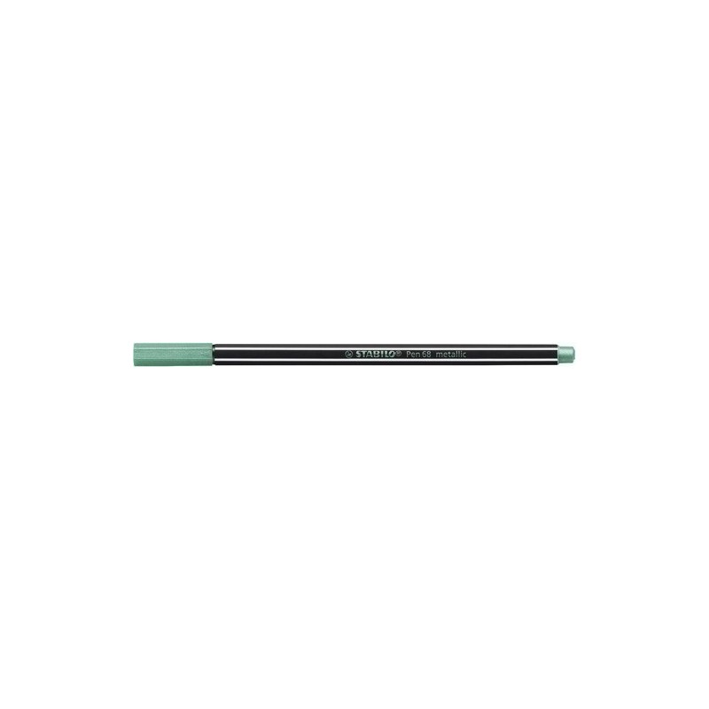 68/836-ROTUL.STABILO PEN 68  METALLIC VERDE precio por 10 unidades