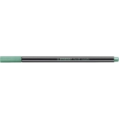 68/836-ROTUL.STABILO PEN 68  METALLIC VERDE precio por 10 unidades