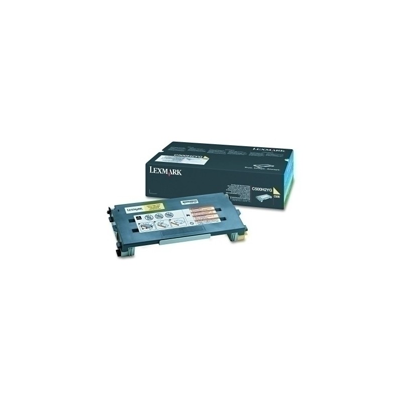 C500H2YG-TONER LEXMARK C500H2YG C500 AMARILLO A.R precio por 1 unidades