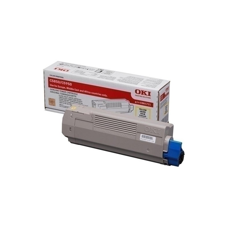43865721-TONER OKI C5850 AMARILLO C11 (6.000 pág) precio por 1 unidades
