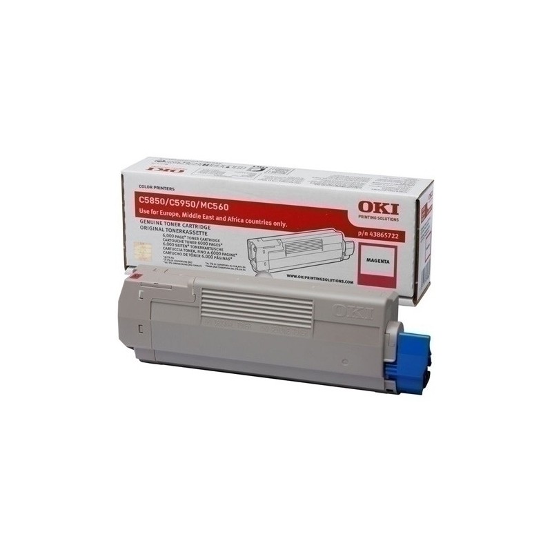 43865722-TONER OKI C5850 MAGENTA C11 (6.000 pág) precio por 1 unidades