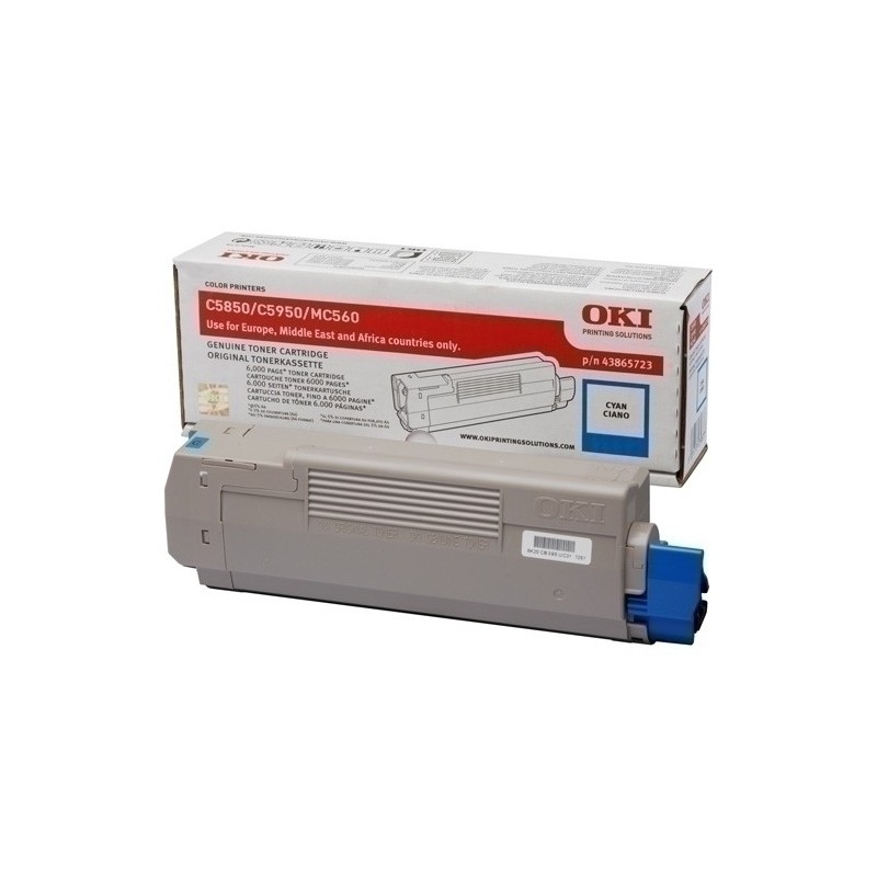 43865723-TONER OKI C5850 CIAN C11 (6.000 pág) precio por 1 unidades
