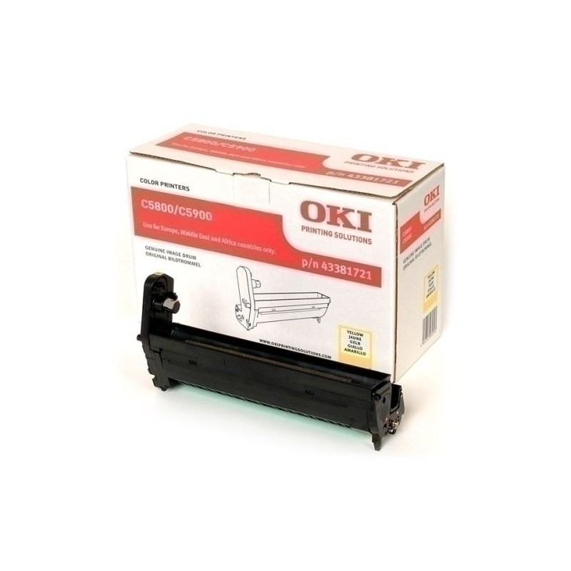43381721-TAMBOR OKI C5800 AMARILLO C8 (20.000 pá) precio por 1 unidades