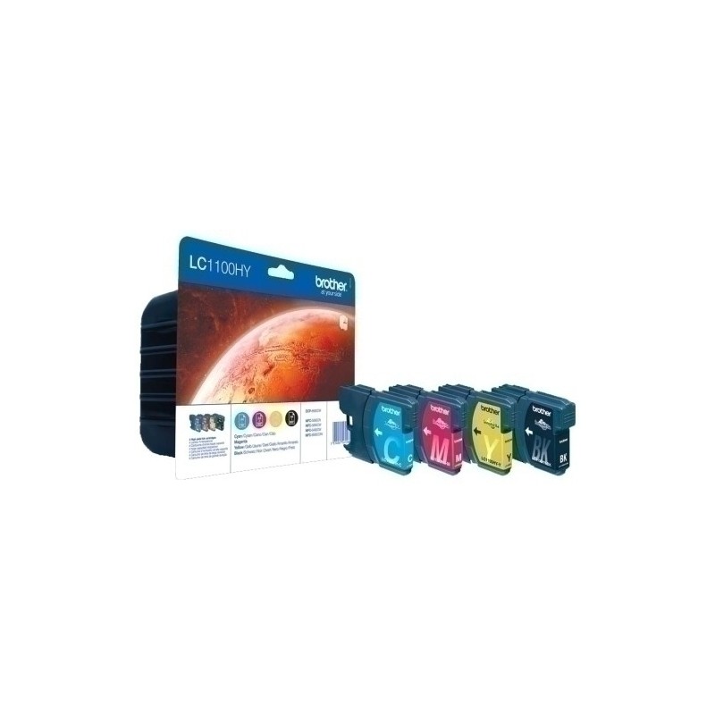 LC1100HYVALBP-RAINBOW PACK BROTHER LC1100HYVALBP precio por 1 unidades