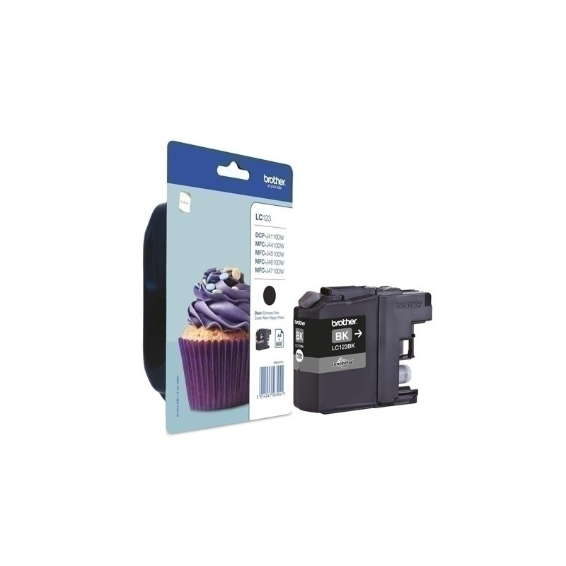 LC123BKBP-CART.IJ. BROTHER LC-123BKBP NEGRO precio por 1 unidades