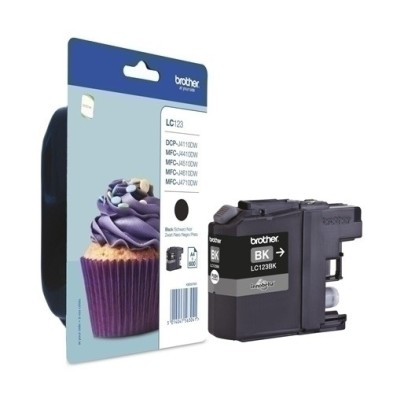 LC123BKBP-CART.IJ. BROTHER LC-123BKBP NEGRO precio por 1 unidades