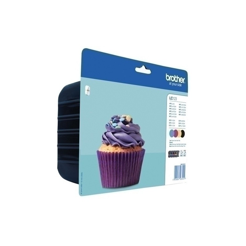 LC123VALBP-CART.IJ. BROTHER LC-123VALBP MULTIPACK precio por 1 unidades