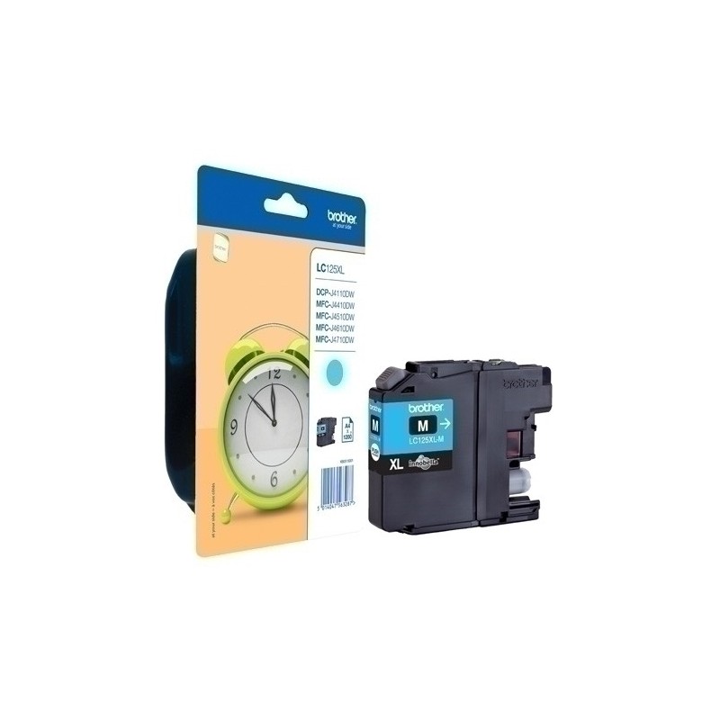 LC125XLCBP-CART.IJ. BROTHER LC-125XLC CYAN precio por 1 unidades