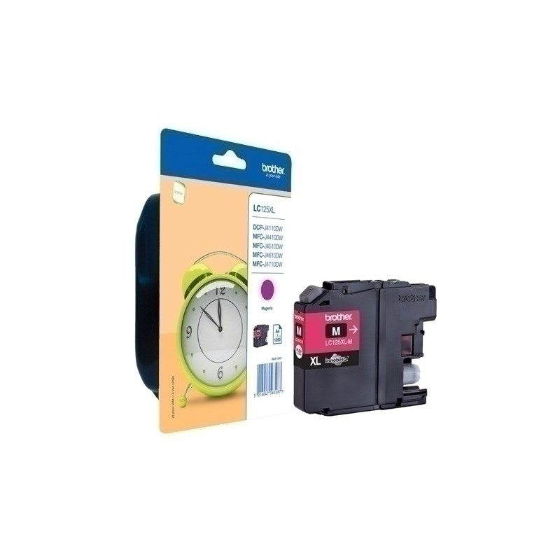 LC125XLMBP-CART.IJ. BROTHER LC-125XLM MAGENTA precio por 1 unidades