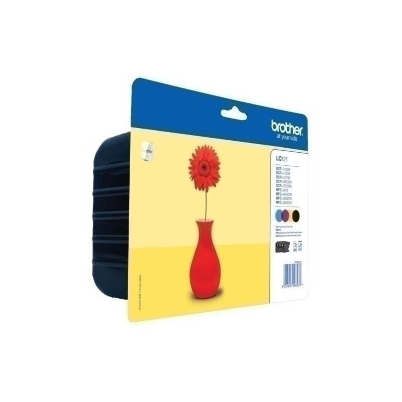 LC121VALBP-CART.IJ. BROTHER LC-121VALBP PACK 4 precio por 1 unidades
