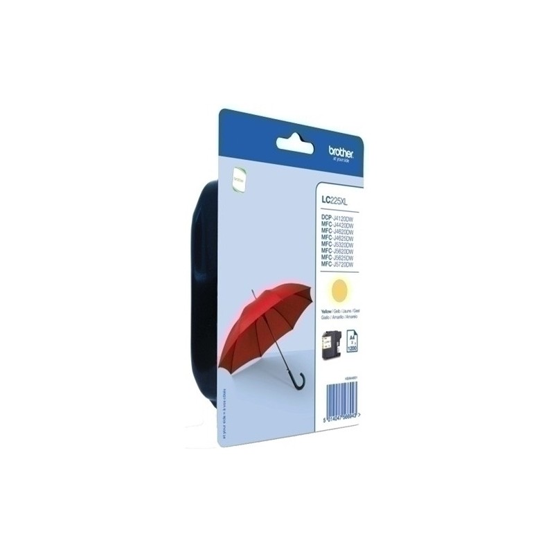 LC225XLYBP-CART.IJ. BROTHER LC-225XLYBP AMARILLO precio por 1 unidades