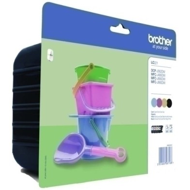 LC221VALBP-CART.IJ. BROTHER LC-221VALBP PACK 4 precio por 1 unidades