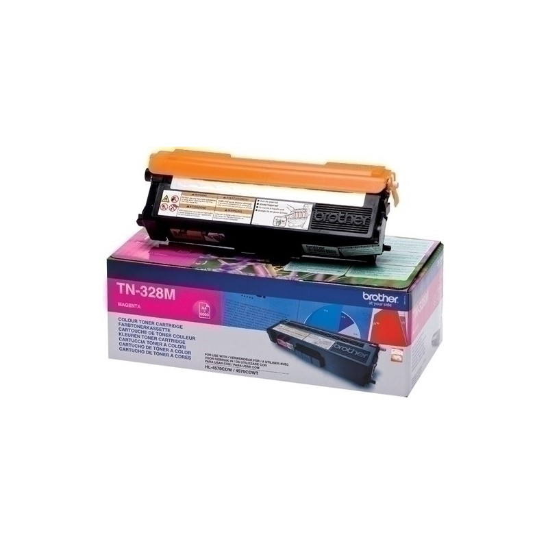 TN328M-TONER BROTHER TN-328M MAGENTA precio por 1 unidades