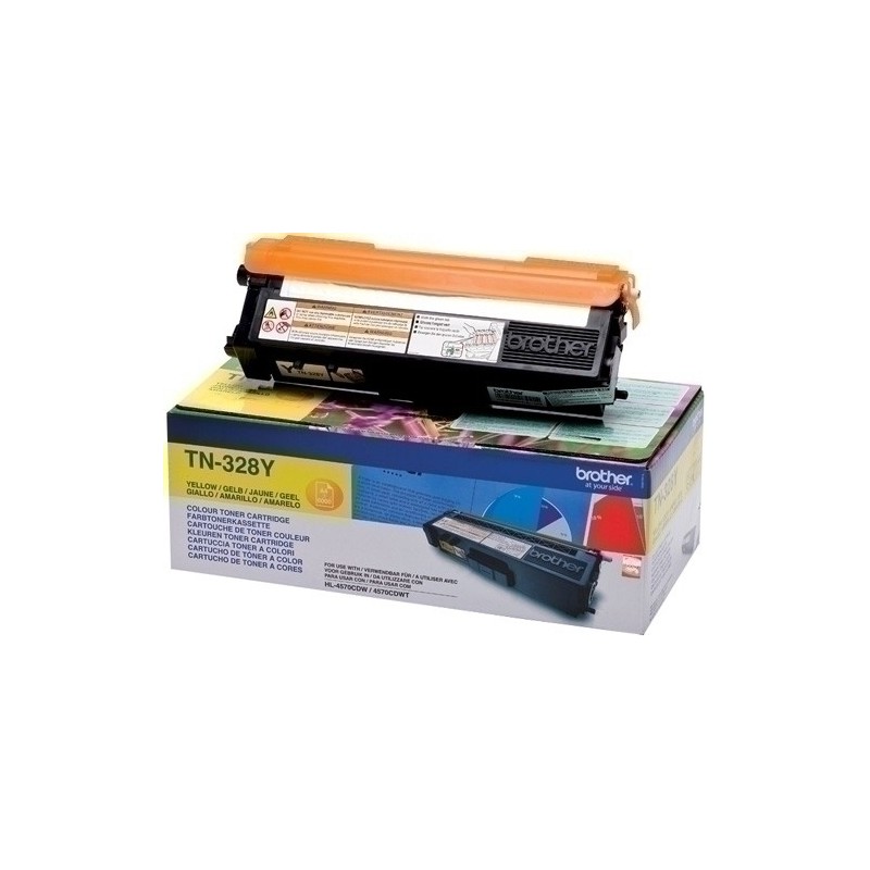 TN328Y-TONER BROTHER TN-328Y AMARILLO precio por 1 unidades