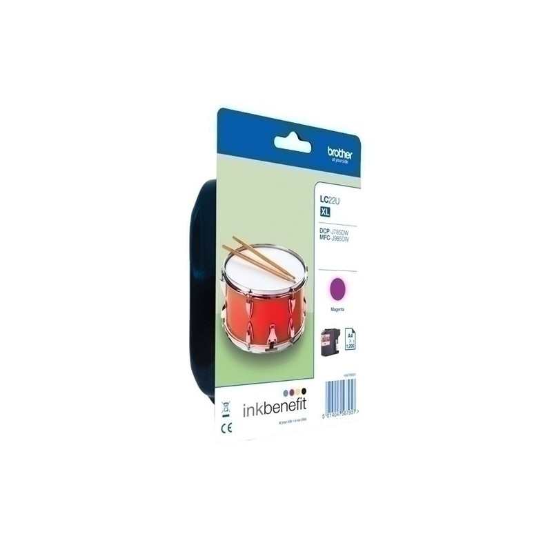 LC22UMBP-CART.IJ. BROTHER LC22UM MAGENTA precio por 1 unidades