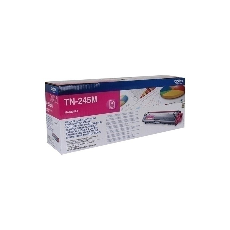 TN245M-TONER BROTHER TN-245M MAGENTA (2.200 PÁG precio por 1 unidades