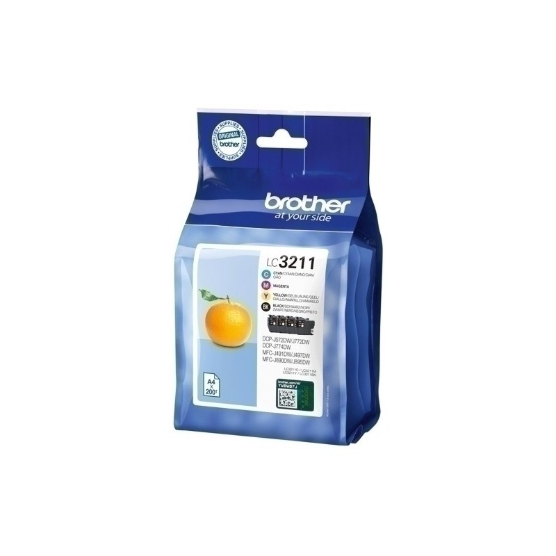 LC3211VAL-CART.IJ. BROTHER  LC-3211VAL PACK 4 precio por 1 unidades