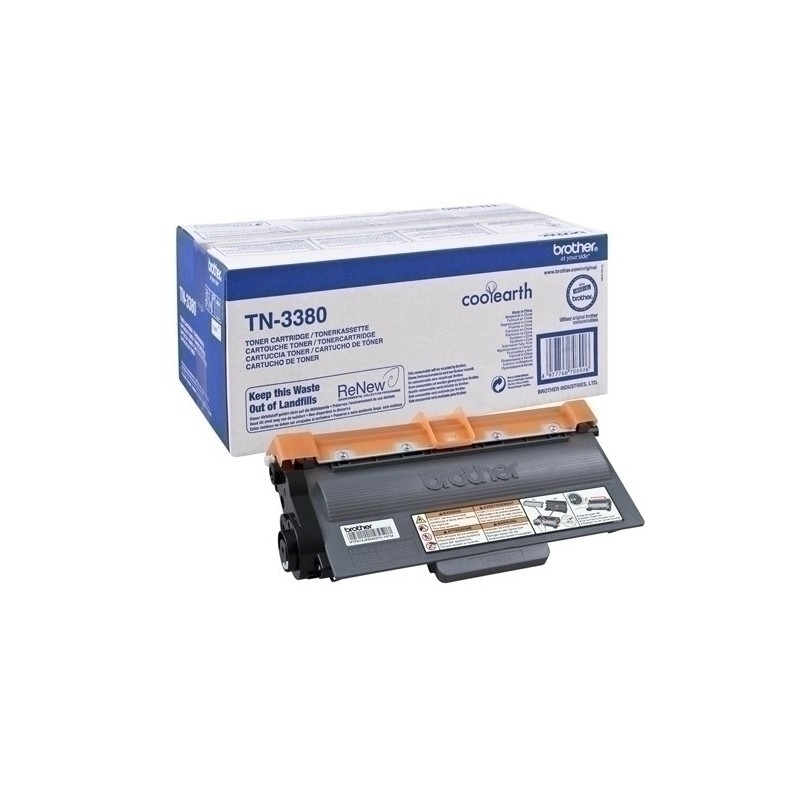 TN3380-TONER BROTHER TN-3380 NEGRO (8.000 PÁG.) precio por 1 unidades