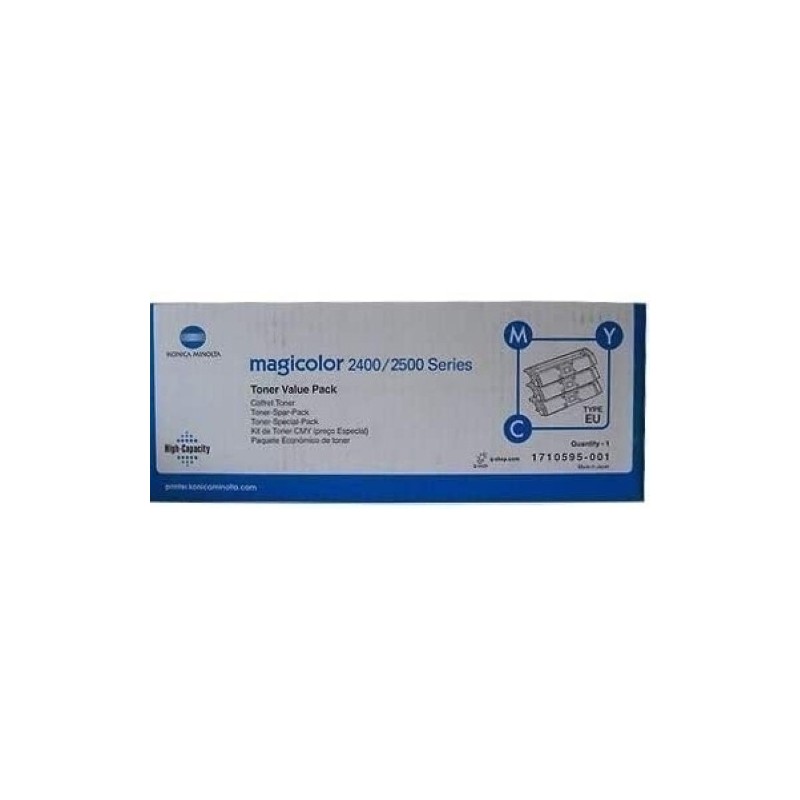 1710595-001-TONER MINOLTA MAGIC COLOR 2400W KIT COL. precio por 1 unidades