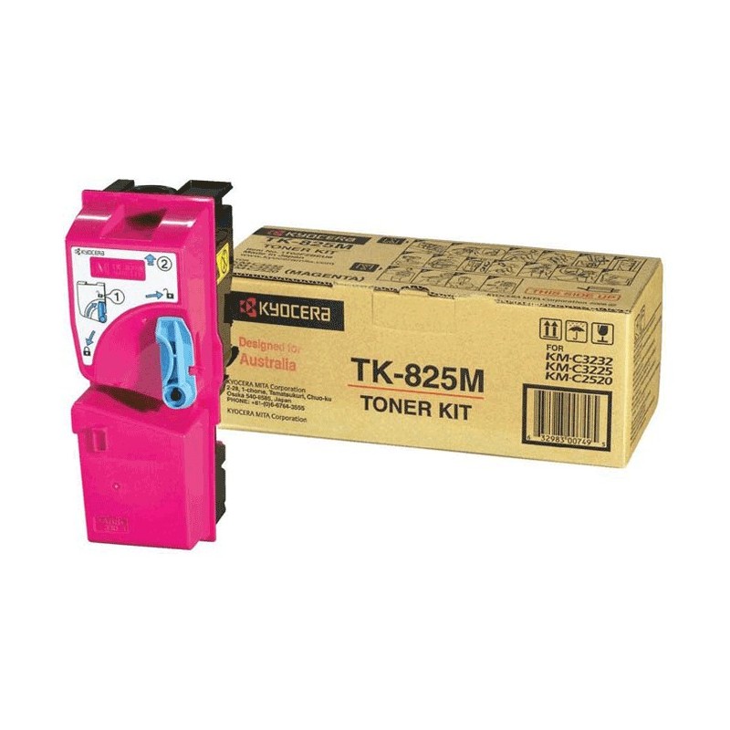 TK825M-TONER KYOCERA 1T02FZBEU0 TK-825M MAGENTA precio por 1 unidades