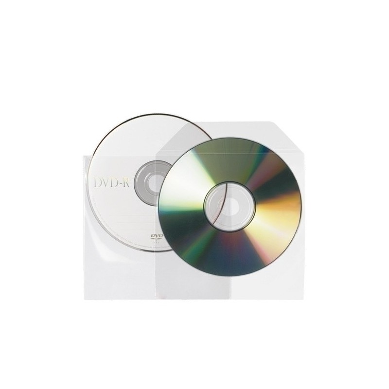 10295-FUNDA CD/DVD 3L 125x128 BOLSA 25 precio por 1 unidades