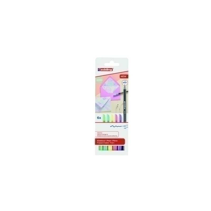 1200-6-S-ROTUL.EDDING 1200  PASTEL EST.6 precio por 1 unidades