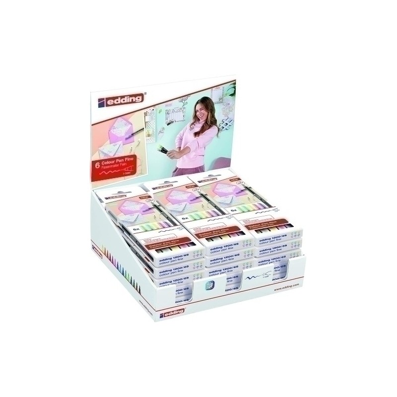 52206-ROTUL.EDDING 1200  PASTEL EST.6 EXP.18 precio por 1 unidades