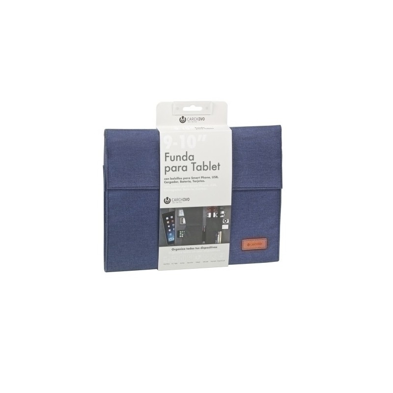 23210009-FUNDA TABLET CARCH.VENTURE 10" AZUL precio por 1 unidades