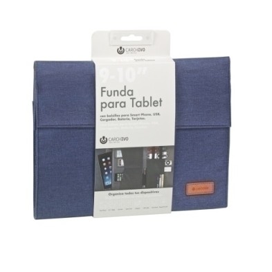 23210009-FUNDA TABLET CARCH.VENTURE 10" AZUL precio por 1 unidades