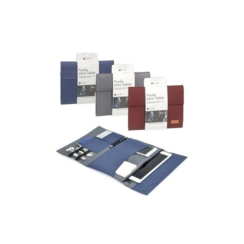 23210099-FUNDA TABLET CARCH.VENTURE 10" SURTIDO precio por 1 unidades