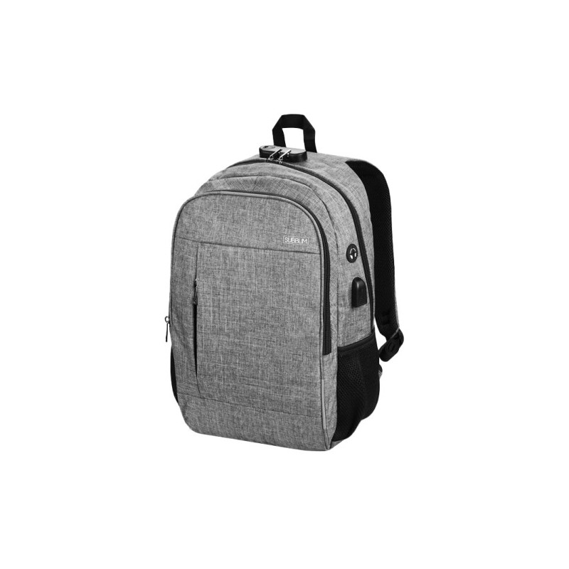 SUB-BP-1UL0001-MOCHILA SUBBLIM URBAN LOCK 16" GRIS precio por 1 unidades