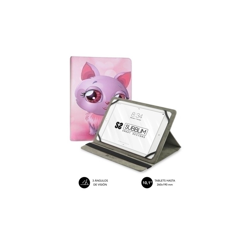 SUB-CUT-4TC002-FUNDA TABLET SUBBLIM TRENDY  CAT 10.1" precio por 1 unidades