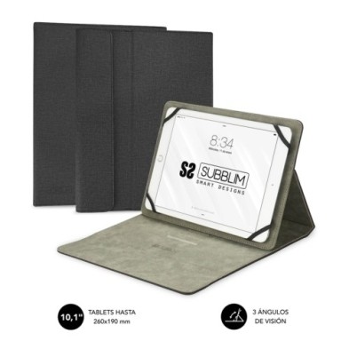 SUB-CUT-1CT001-FUNDA TABLET SUBBLIM CLEVER 10.1" BLACK precio por 1 unidades