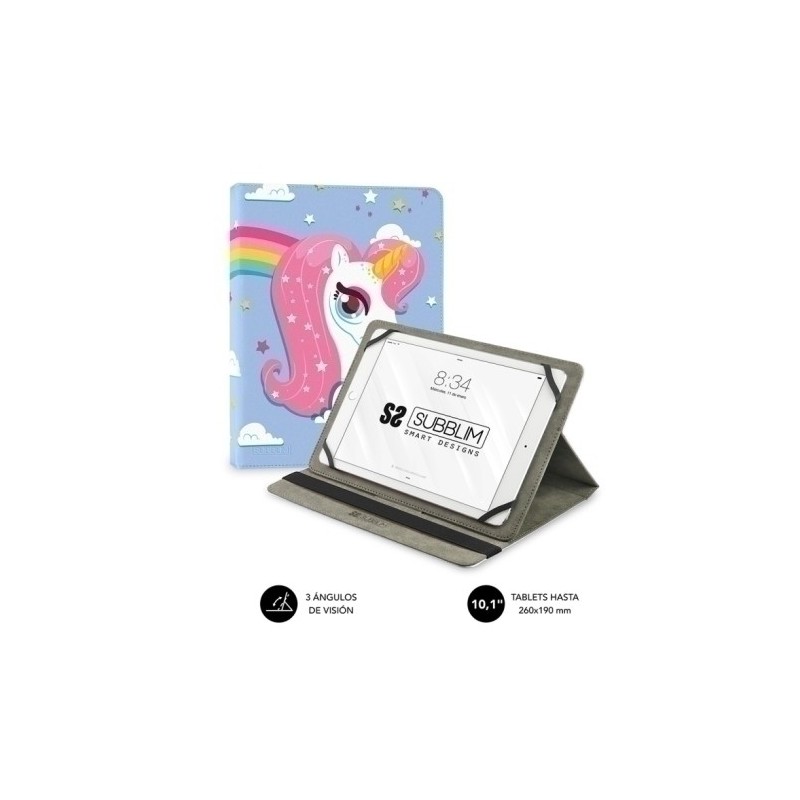 SUB-CUT-4TC008-FUNDA TABLET SUBBLIM TRENDY  UNICORN 10. precio por 1 unidades