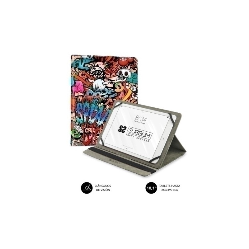 SUB-CUT-4TC010-FUNDA TABLET SUBBLIM TRENDY  GRAFF 10.1" precio por 1 unidades