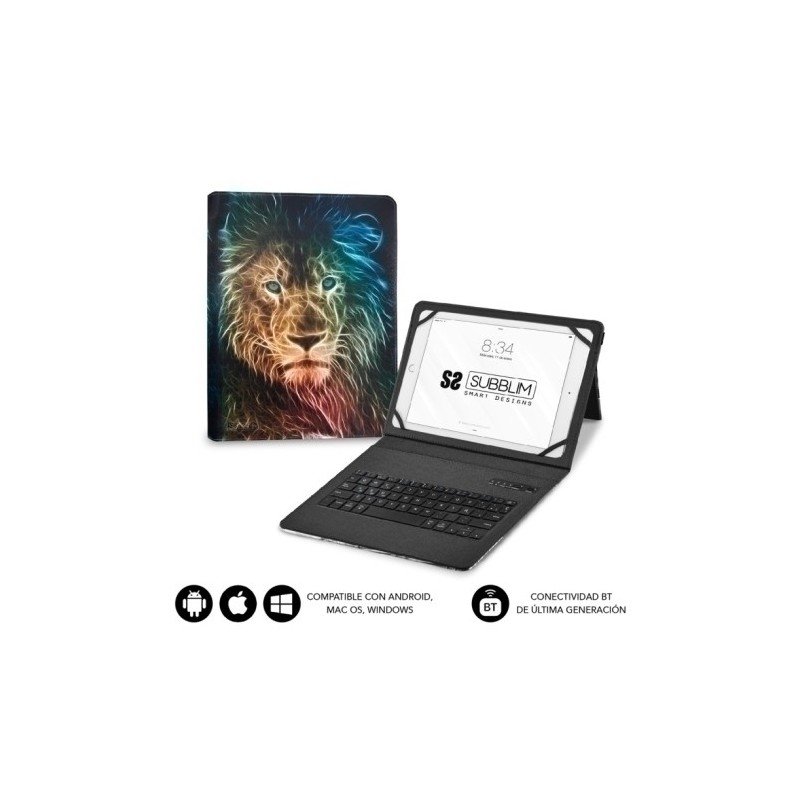 SUBKT5-BTTL30-FUNDA TABLET SUBBLIM PRO BT TRENDY LEON precio por 1 unidades