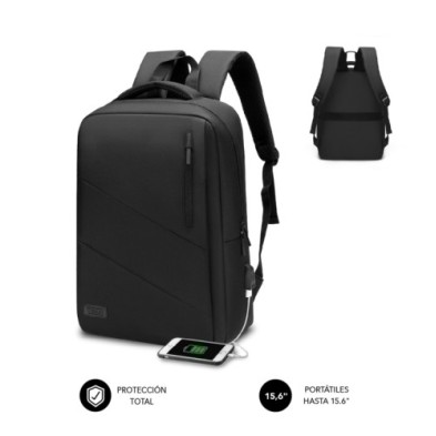 SUB-BP-2BL2002-MOCHILA SUBBLIM CITY BACKPACK 15.6" NEGR precio por 1 unidades
