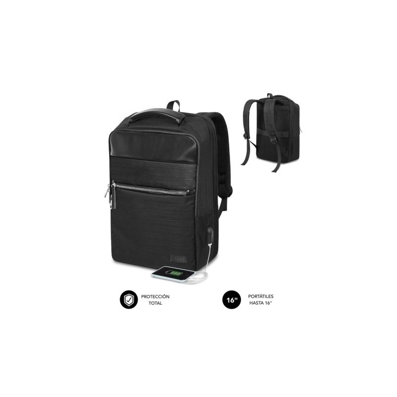 SUBBP-2BL1015-MOCHILA SUBBLIM BUSINESS V2 AP 16" NEGRO precio por 1 unidades