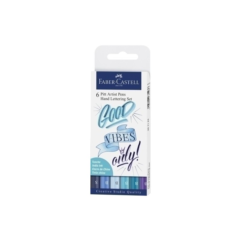 267123-ROTUL.FABER PITT HAND LETTERING B/6 precio por 1 unidades