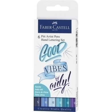 267123-ROTUL.FABER PITT HAND LETTERING B/6 precio por 1 unidades