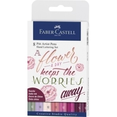 267124-ROTUL.FABER PITT HAND LETTERING B/8 precio por 1 unidades