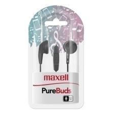 EARBUD MIC BLACK-AURICULARES MAXELL BOTON NEGRO M668 precio por 1 unidades