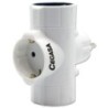 328201-ENCHUFE ADAPTADOR CEG.3 TOMAS SCHUKO precio por 1 unidades