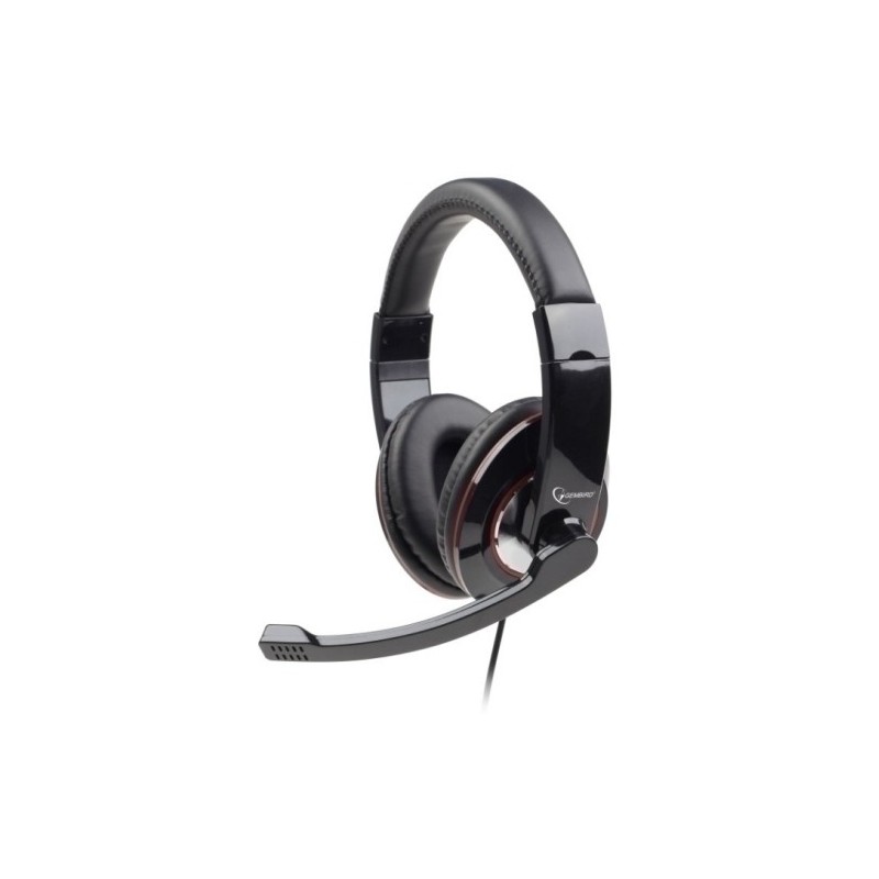 MHS-001-AURICULARES GEMBIRD C/MICRO NEGRO precio por 1 unidades