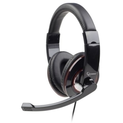 MHS-001-AURICULARES GEMBIRD C/MICRO NEGRO precio por 1 unidades